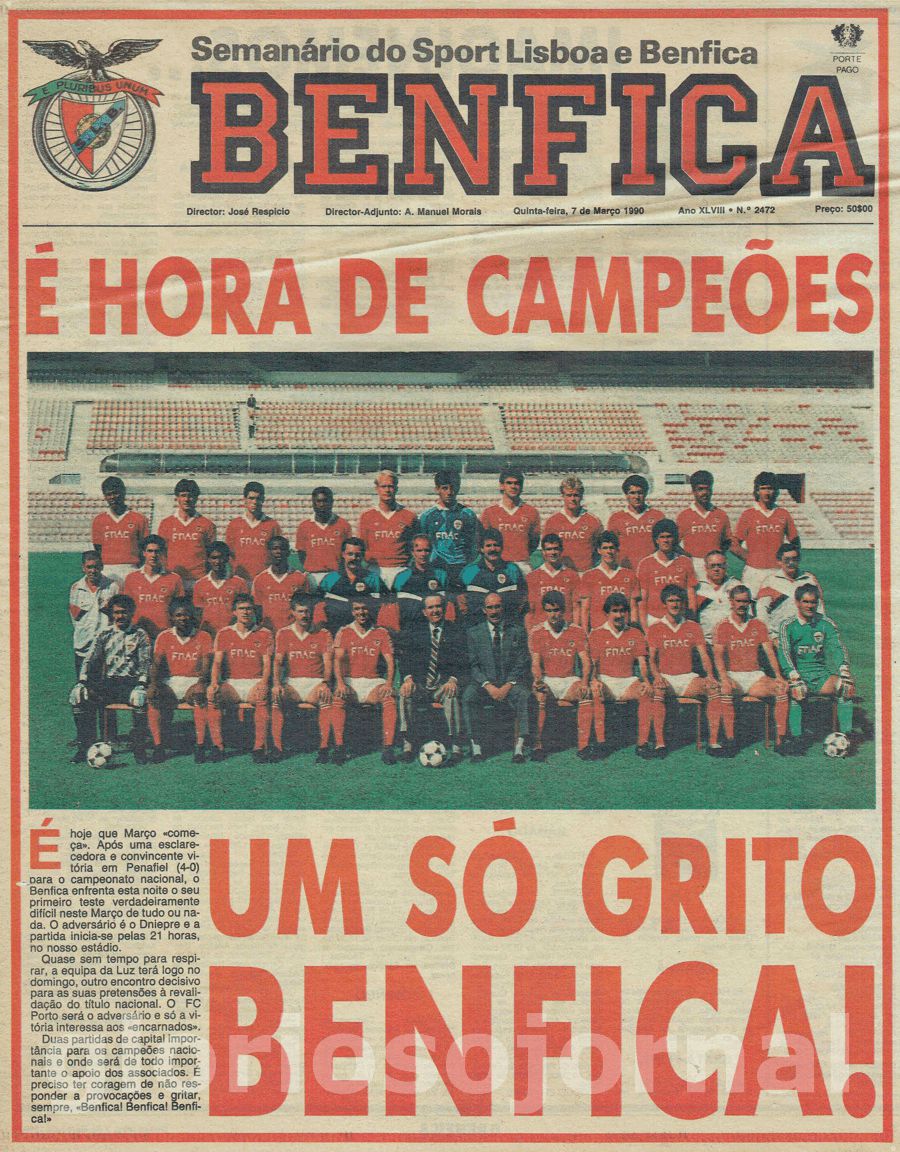 jornal o benfica 2472 1990-03-07